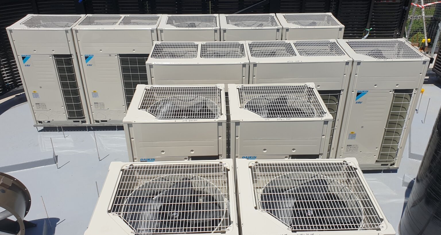 JG Air commercial outdoor air conditioning units in Sydney